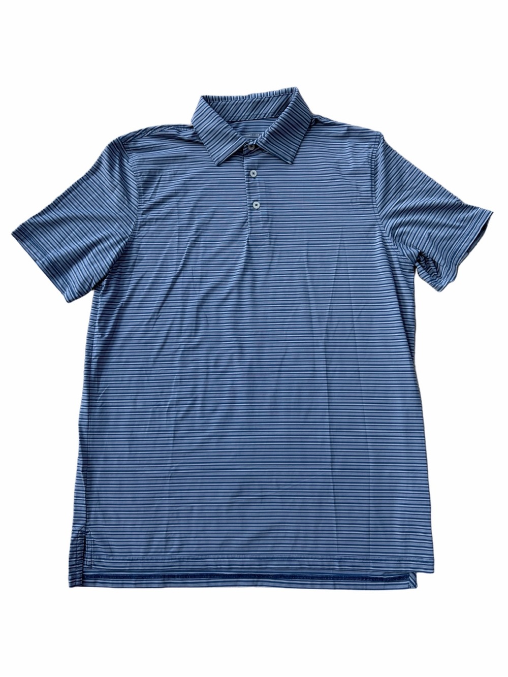 Southern Tide Men’s Size Large brrr° Meadowbrook Stripe Polo Blue Ocean Channel